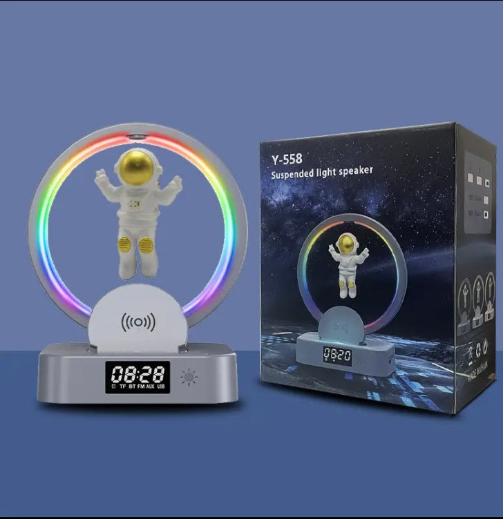 Astronaut Atmosphere Night Light With Bluetooth Speaker, Magnetic Levitation Lamp With Bluetooth Speaker, Wireless Charging Alarm Clock With Night Light Astronaut Atmosphere Night Light With Bluetooth Speaker, Magnetic Levitation Lamp With Bluetooth Speaker, Wireless Charging Alarm Clock With Night Light